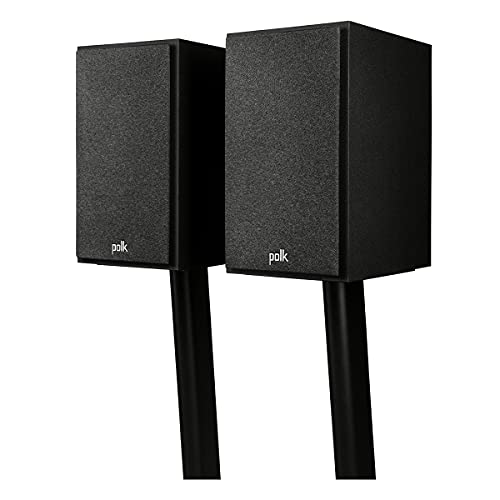 Polk Monitor XT20 Pair of Bookshelf or Surround Sound Speakers - Hi-Res Audio Certified, Dolby Atmos & DTS:X Compatible, 1" Terylene Tweeter & 6.5"