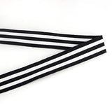 Black And White Striped Grosgrain Ribbon,7/8-Inch X10-Yard,Use For Gif