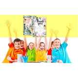 Birthday Thank You Cards, Fill In The Blank Thank You Card For Jungle Woodland Animal Theme Birthday Party Supplies, Decorations, 20 Cards With 20 Envelopes – (Srgxk007)