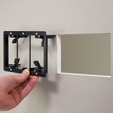 Low Voltage Mounting Bracket (3 Gang) (Mounting Screws Included) for Telephone Wires, Network Cables, HDMI, Coaxial, and Speaker Cables