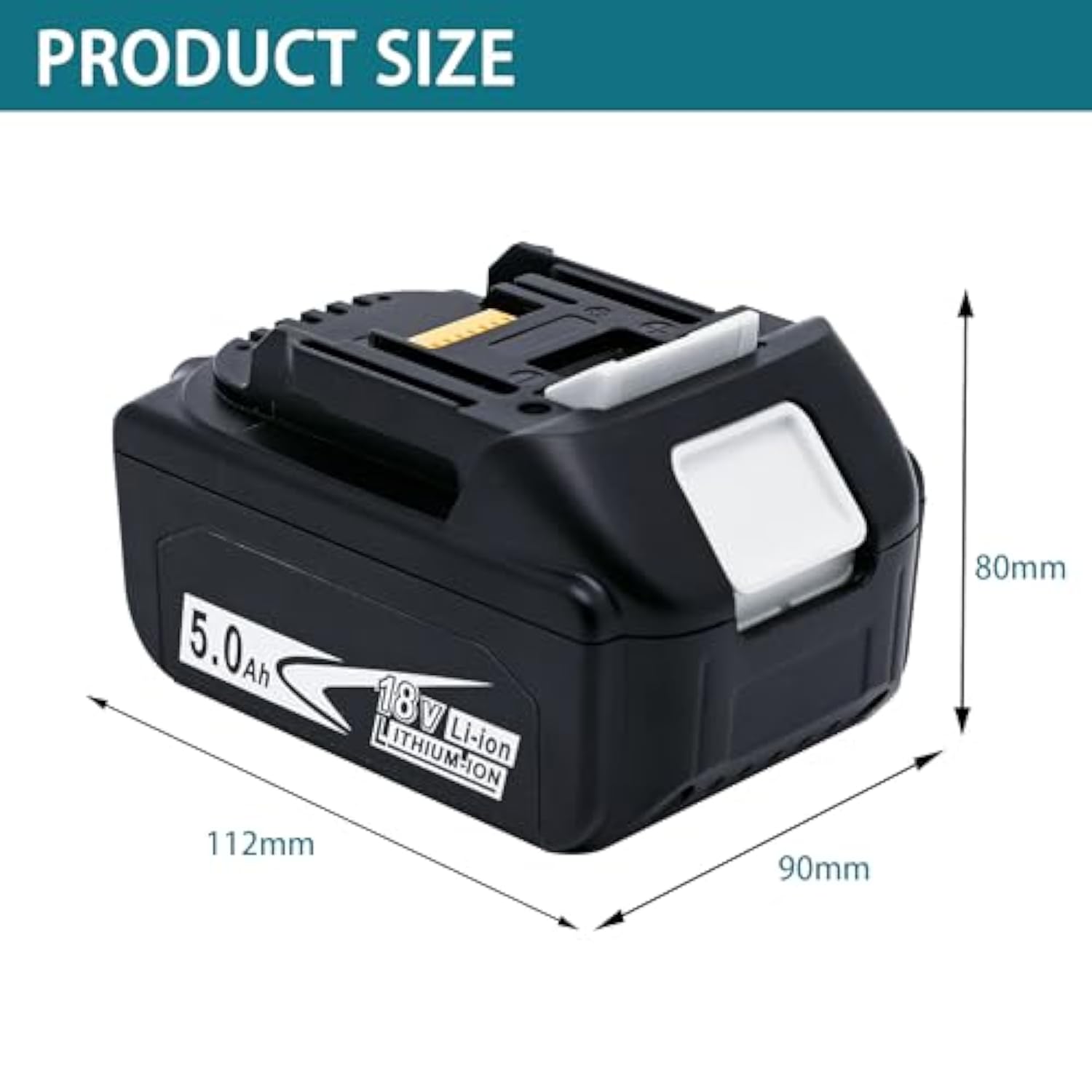 18V Lithium Battery Replace For Makita 18V Battery 5.0Ah Compatible With Bl1830B Bl1840B Bl1860B Bl1815B Makita Batteries