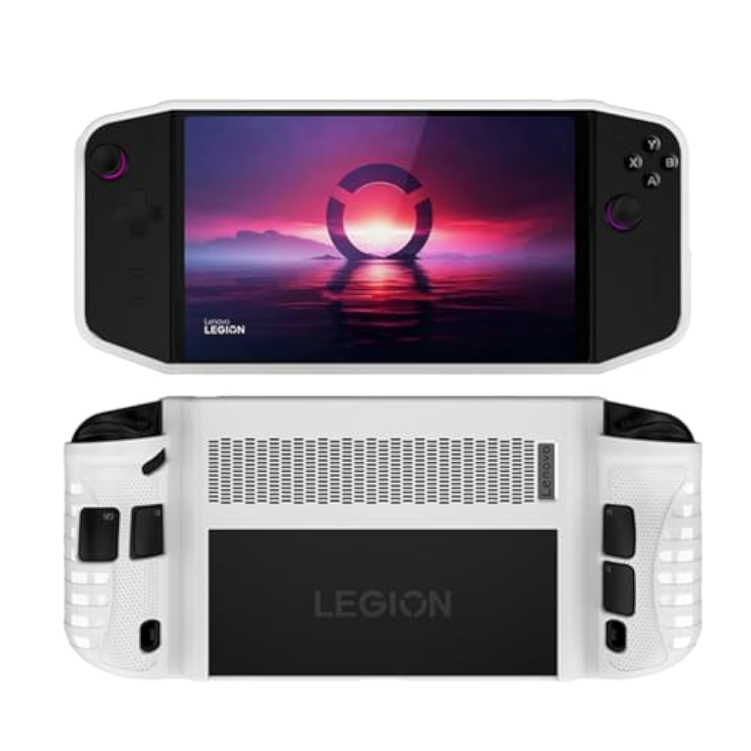 Protective Case Compatible With Legion Go Handheld Console,Soft Grip Tpu Cover With Shock-Absorption,Anti-Scratch For Lenovo Legion Go 8.8 In(White)