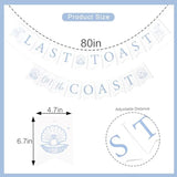 Last Toast on the Coast Banner Coastal Bachelorette & Bridal Shower Decor