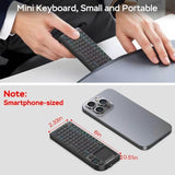 Mini Keyboard With Touchpad, Mini Bluetooth Keyboard, 2.4G Ultra-Thin Handheld Wireless Portable, Suitable For Pc/Tablet/Tv/Smartphone, Suitable For Travel, Office And Home Userechargeable