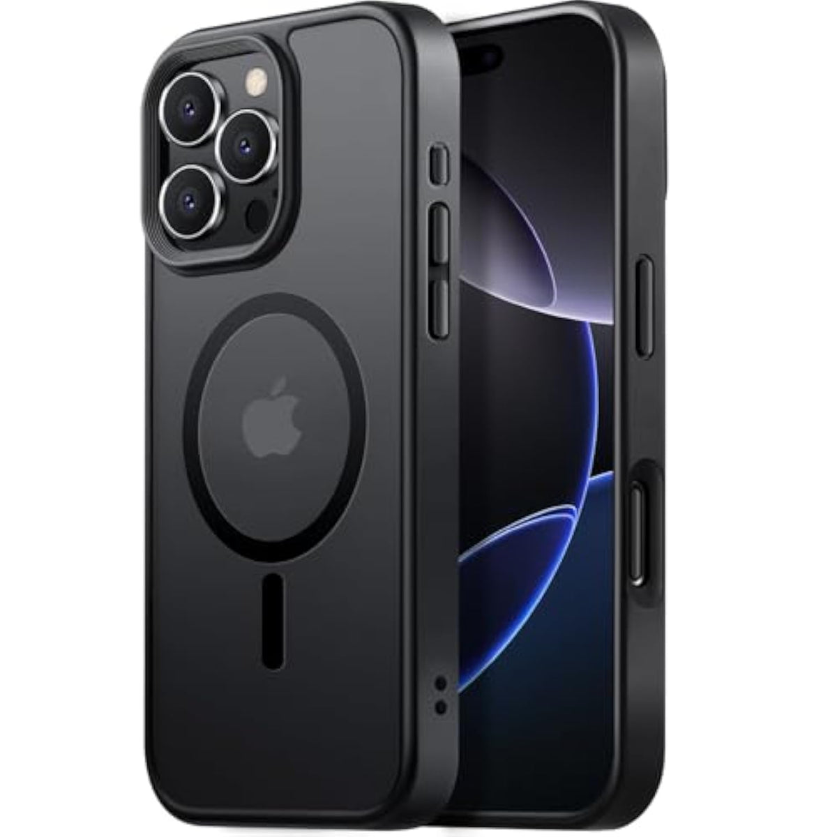 Magnetic For Iphone 16 Pro Case Fits Magsafe 16Ft Drop Resistant Matte Skin Feeling Back Cover Shockproof Slim Fit For Iphone 16 Pro Phone Case 6.3 Inch?Black Titanium