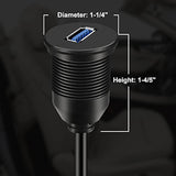 5 Pack Single Port Usb 3.0 Car Mount Flush Cable Usb 3.0 Male To Female Extens