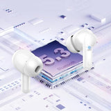 Wireless Earbuds, 2025 Bluetooth 5.4 Headphones Bass Stereo, Ear Buds with 4 Mics ENC Noise Cancelling, Bluetooth Earbuds 48H Playtime LED Display