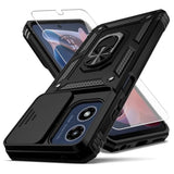 Motorola G 5G 2024 Military Grade Protective Case with Car Mount Kickstand