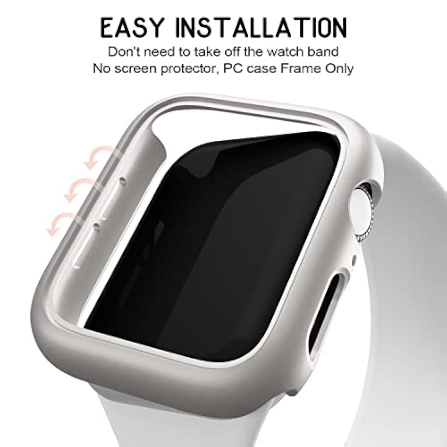 4 Pack [No Screen Protector] Bumper Case Compatible With Apple Watch Se 2 (2024) Se Series 6 Series 5 Series 4 40Mm, Ultra Thin Hard Pc Shockproof Case Cover Protector Frame For Iwatch 40Mm