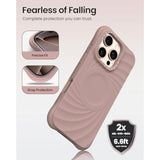 Vortuxe For Iphone 16 Pro Max Case 6.9" | 2X Mil-Std Drop Protection | Compatible With Magsafe | Sleek Aesthetic Liquid Silicone Phone Cover - Latte