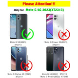 For Moto G 5G 2023 Case (Xt 2313) [Not Fit Power/Stylus] [15 Ft -Grade Drop Protection], Motorola G 5G 2023 Case With 2X Tempered Glass Screen Protector, Case For Moto G 5G 2023 (Dark Blue)