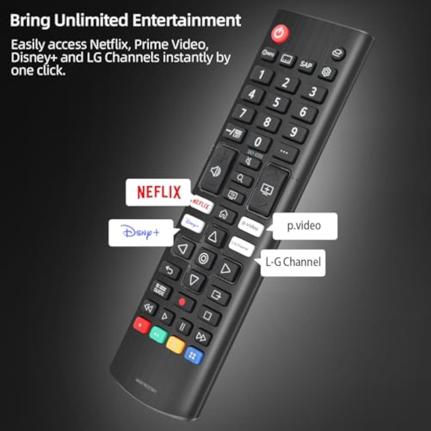 ?Pack Of 2? 2022 New Remote Control For Lg-Smart-Tv, Compatible For Lg Uhd Oled Qned Nanocell 4K 8K Smart Tv With Netflix, Prime Video, Disney Plus, L-G Channels Button