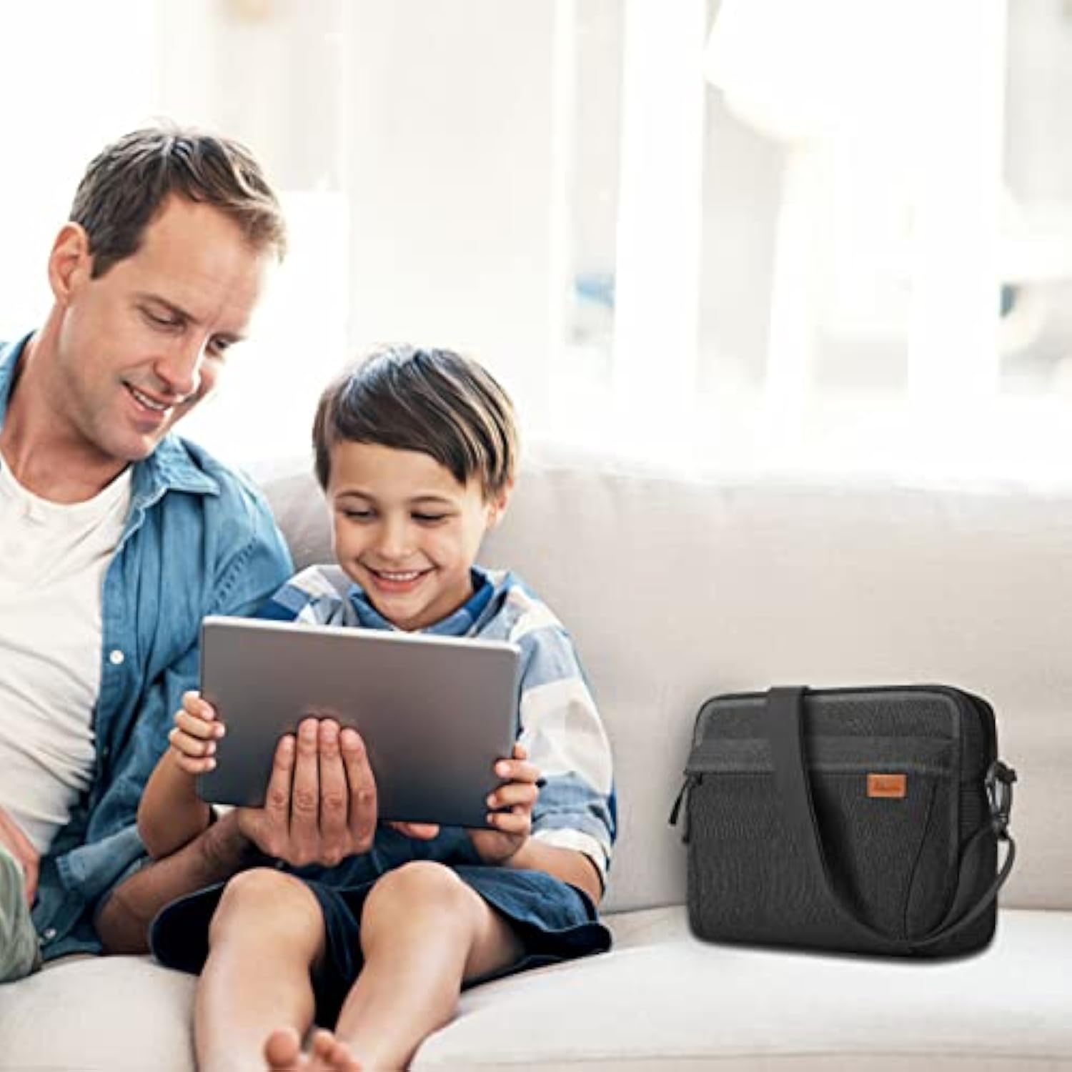 Tablet Sleeve Bag, 11 Inch Daily Shoulder Bag For Tablet, Waterproof Crossbody Bag With Smart Organization For Accessories, Essentials Lightweight, Ykk Zipper Bag, Polyester