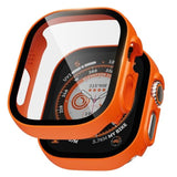Bumper Case For Apple Watch Ultra With Built-In Screen Protector, [2 Pack] Hard Pc Case Compatible With 49Mm Apple Watch, Shockproof Protective Cover For Iwatch Ultra, Orange