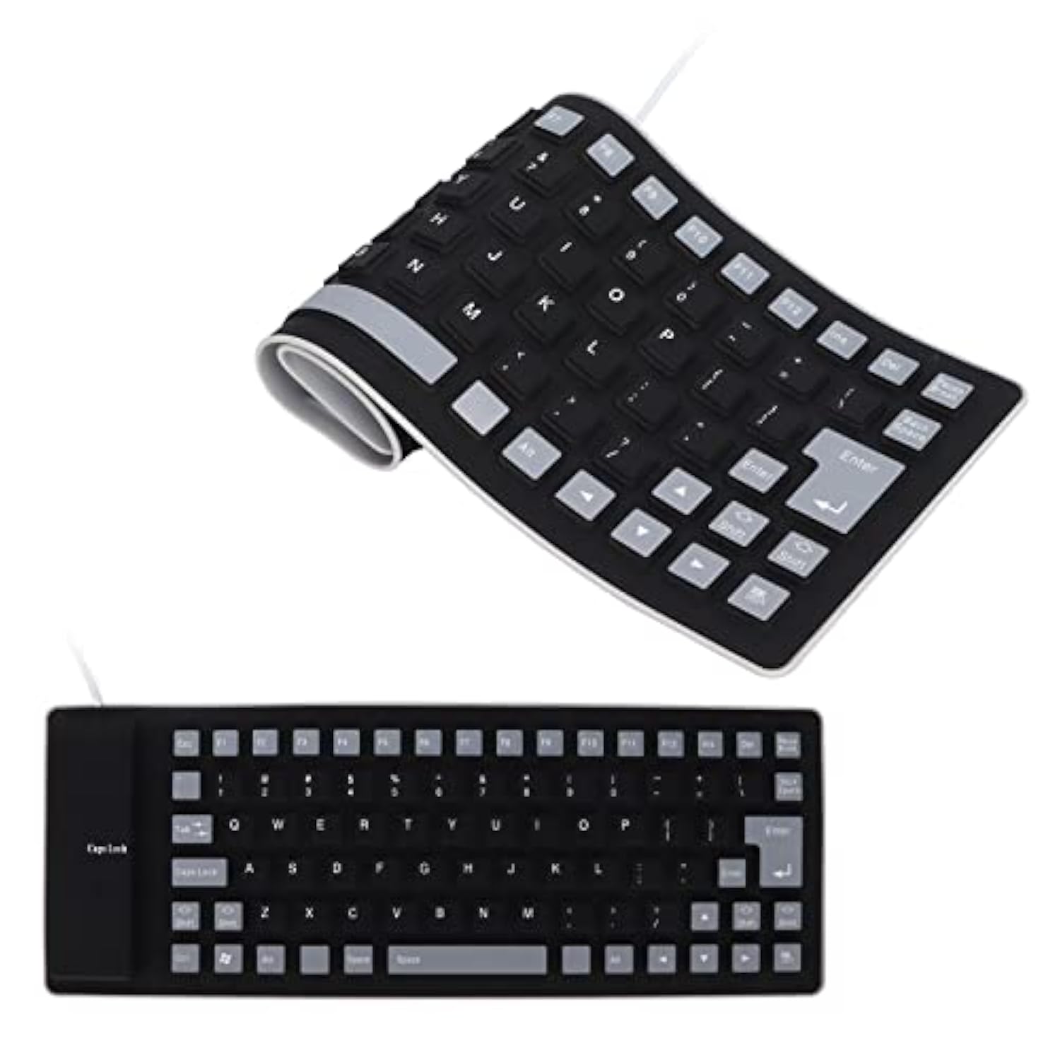 Silicone Keyboard, Foldable Flexible Keyboard Usb Mute Gaming Keyboard, 85 Key