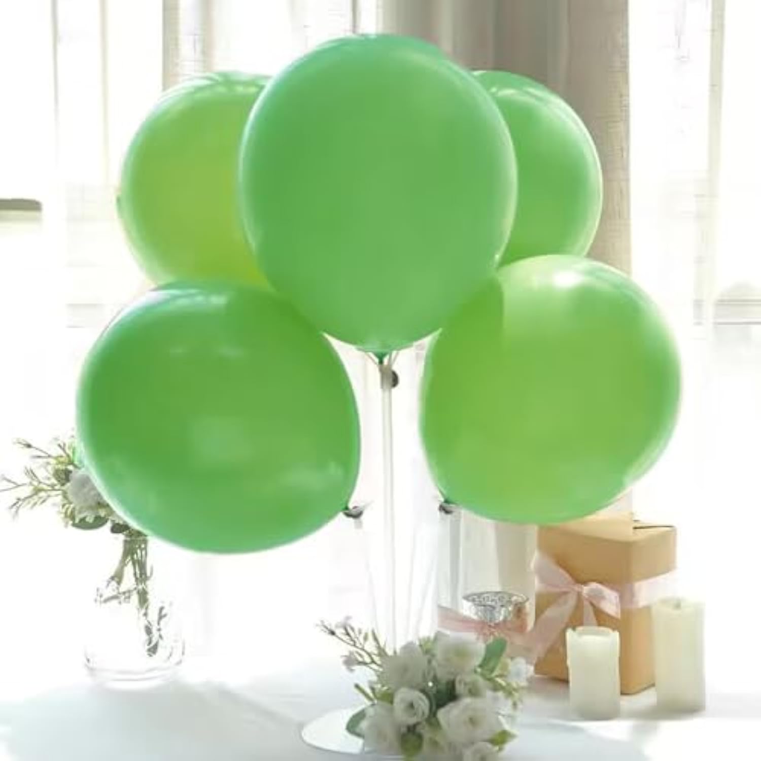 Green Balloons Different Sizes 18 12 10 5 Inches, Spring Green Balloons, Greens Balloon Garland Arch For Spring Party Birthday Baby Shower Bridal Shower Wedding Decorations(Springgreen)