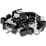 TRENDnet Cat6 Keystone Jack, 25-Pack Bundle, 90° Angle Termination, Compatible