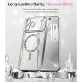 Designed For Iphone 17 Pro Max Case 6.9", [Glitter Card & Wrist Strap] [Compatible With Magsafe] [2X Hd Screen Protectors] Surround Raised Lens Protection For 17 Promax Case, Titanium Silver