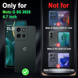 for Moto G 5G 2025 Case,Glow in The Dark Three Layer Heavy Duty Shockproof Full Body Protection Hard Plastic Bumper+Soft Silicone Protective Case for