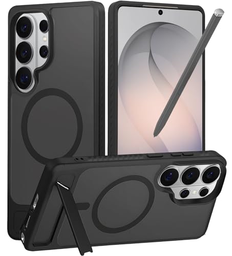 Magnetic for  Galaxy S26 Ultra Case, Built-in Invisible Kickstand, Shockproof, Non-Slip, Anti-Scratch, Compatible with Magsafe, Slim