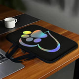 17 Inch Cute Dog Paw Laptop Sleeve, Protective Tablet Case With Handle, Computer Bag Carrying Case Portable Neoprene Notebook Cover Messenger Briefcase For Travel/Business/School/Men/Women