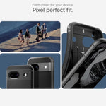 Spigen Rugged Armor Designed for Pixel 8a Case (2024) [Military-Grade Protection] - Matte Black