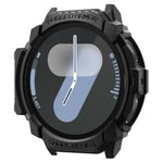 Spigen Rugged Armor Designed for Samsung Galaxy Watch 7 44mm Case Durable TPU Cover (2024) - Matte Black