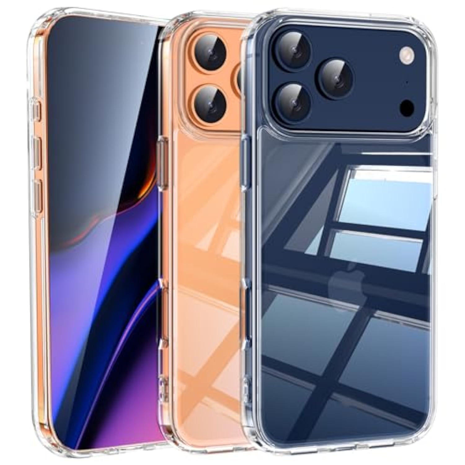 For Iphone 17 Pro Max Case Clear [Anti-Yellowing][Military-Grade Protection] Shockproof Silicone Tpu Ultra Slim Phone Case For Iphone 17 Pro Max 5G 2025 Cover,Crystal Clear