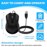 12 Pack Wired Mouse Bulk Computer Mouse Wired With Ergonomic Design Computer Mice Plug And Play Usb For Students, Teachers Multi Device Compatibility For Classroom, Home, Office, Remote Work (12)