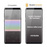 (2 Pack) Designed For Samsung Galaxy Note 9 Tempered Glass Screen Protector With (Easy Installation Tray) Anti Scratch, Bubble Free (Black)