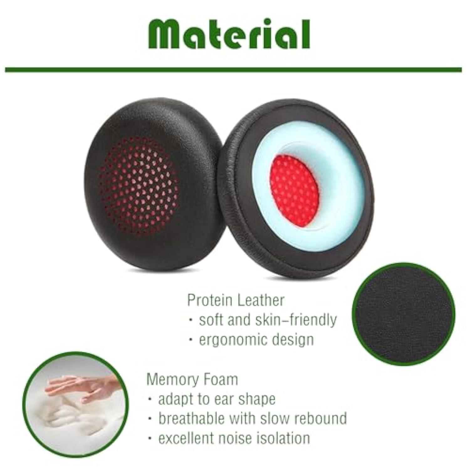 Earpads Replacement Ear Cushions Compatible With Plantronics Voyager Focus Uc B825 Headphones Ear Pads Cover Parts