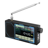 ATS25 Ultra Portable 4 Touchscreen Audio Receiver with Multi-Mode Playback, USB & AUX Input, Visual Level Display