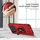 for Cricket Icon 6 / ATT Verge Case with 1 Pack Screen Protector,Dual Layer Hybrid Heavy Duty Defender Protection,Sleek Rugged Reinforced Cushion