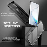 For Samsung Galaxy Note 10 Case, [Built In Screen Protector And Kickstand] Heavy Military Grade Protection Shockproof Protective Cover For Samsung Galaxy Note 10,Black