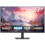 27 Inch Qhd Computer Monitor, 2K 100Hz Ips Gaming Monitor, 1440P Frameless Eye Care Pc Office Monitor With Hdmi/Dp, Freesync & G-Sync, Hdr10, Vesa, Tilt Adjustable
