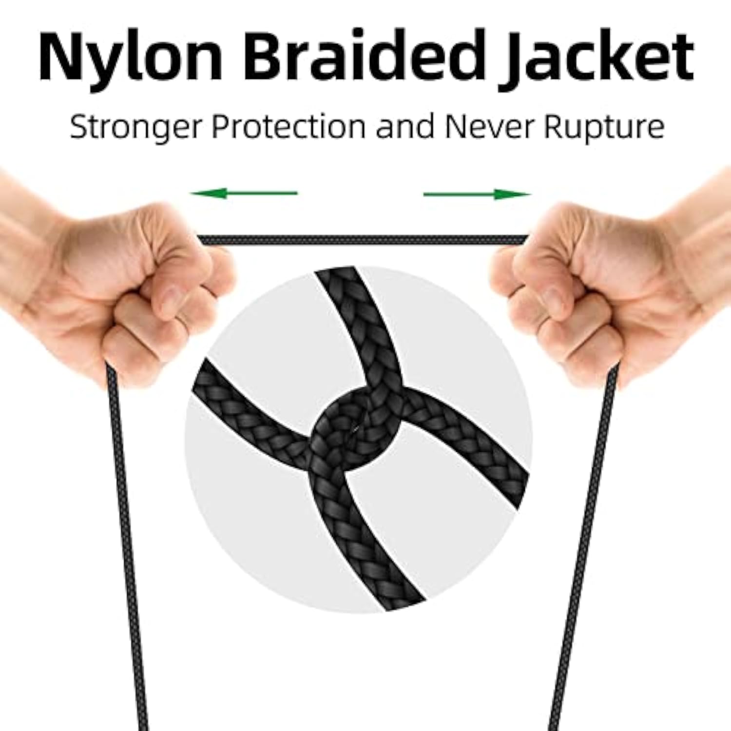 Short Usb Extension Cable, Usb Cable Extender 6 Inch Braided Usb A Male To Fem