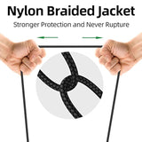 Short Usb Extension Cable, Usb Cable Extender 6 Inch Braided Usb A Male To Fem