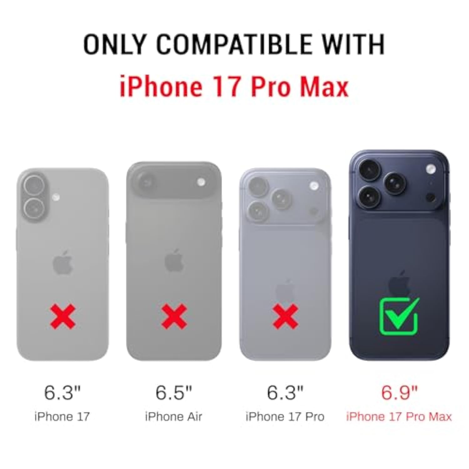 Designed For Iphone 17 Pro Max Case Wallet With Card Holder, [Magnetic Clasp Cover] [Rfid Blocking Leather Protection] Shockproof Women Men Cases 6.9 Inch For Apple 17 Promax Light Brown
