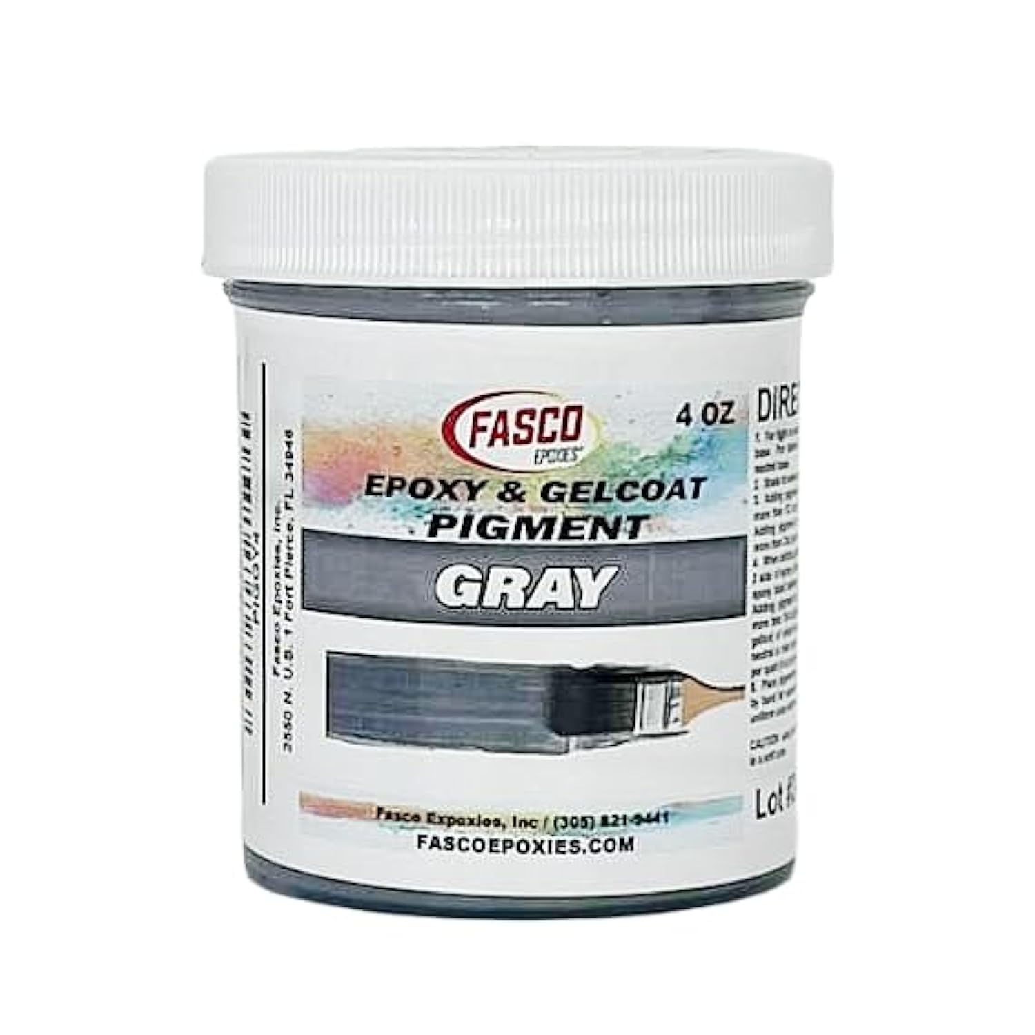Gray Pigment For Epoxy Resin & Gelcoat – Concentrated Colorant - 4 Oz