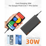 30W Slim Portable Charger For Ipad Pro, Pixel Ipad External Battery 30W Power Bank For Iphone 15/Iphone 15 Pro/Ipad Pro 12.9/11In/ Ipad Mini 6/ Ipad Air 5/Portable Charger Pixel 6A 7 Pro 5A 5G