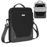 MoKo 12.9 Inch Tablet Sleeve Bag 360° Protection Compatible with 13 Inch New iPad Pro M4 & Air M2 2024, iPad Pro 12.9 M2&M1, Galaxy Tab S8/S9 Plus 12.4" 2023, with Handle and Shoulder Strap, Black