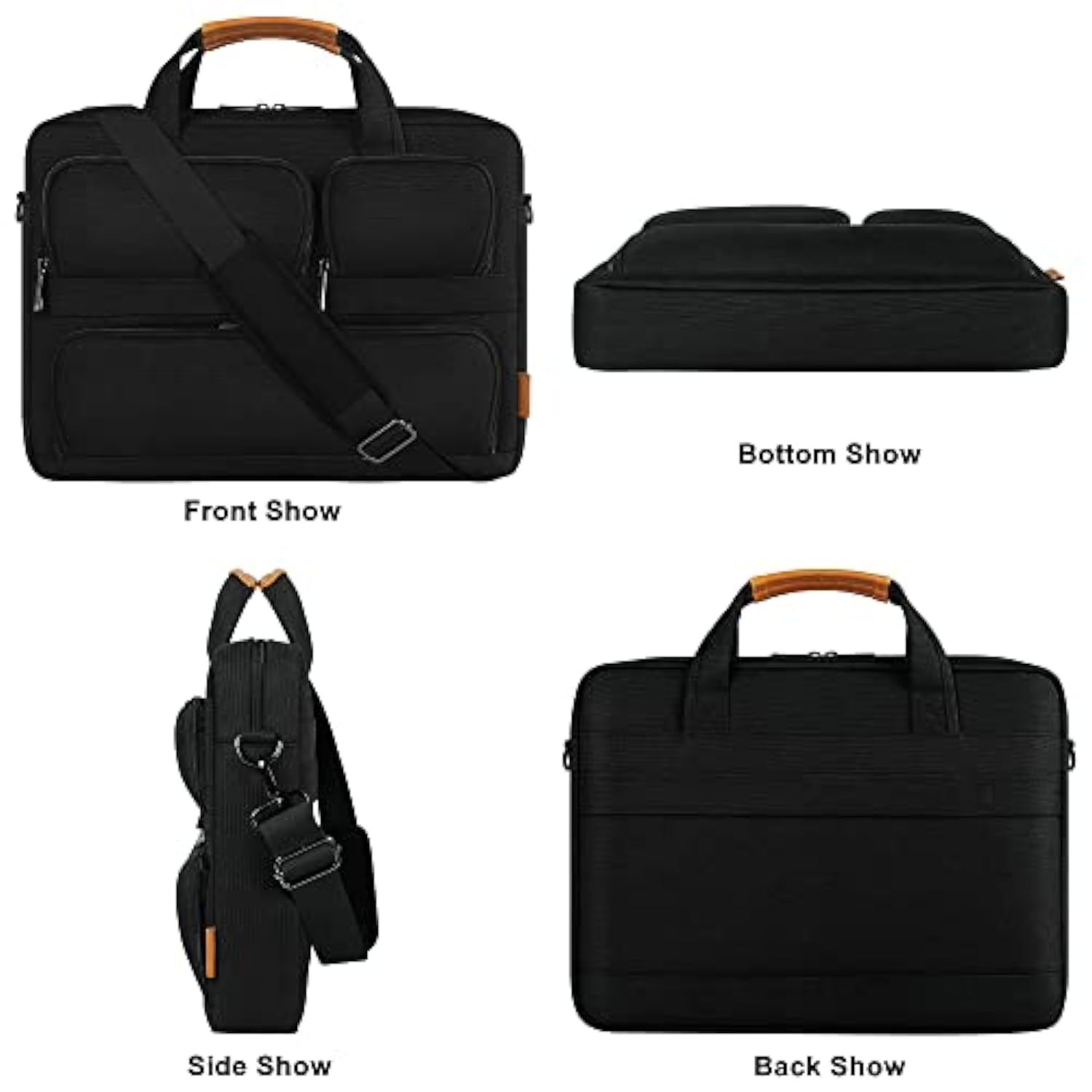 Laptop Bag with Shoulder Strap Compatible with 17-17.3" Laptops