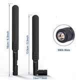 Dual Band Wifi 2.4Ghz 5Ghz 5.8Ghz 8Dbi Sma Male Antenna (2-Pack) For Wireless Vedio Security Ip Camera Recorder Surveillance Recorder Truck Trailer Rear View Backup Camera Reversing Monitor