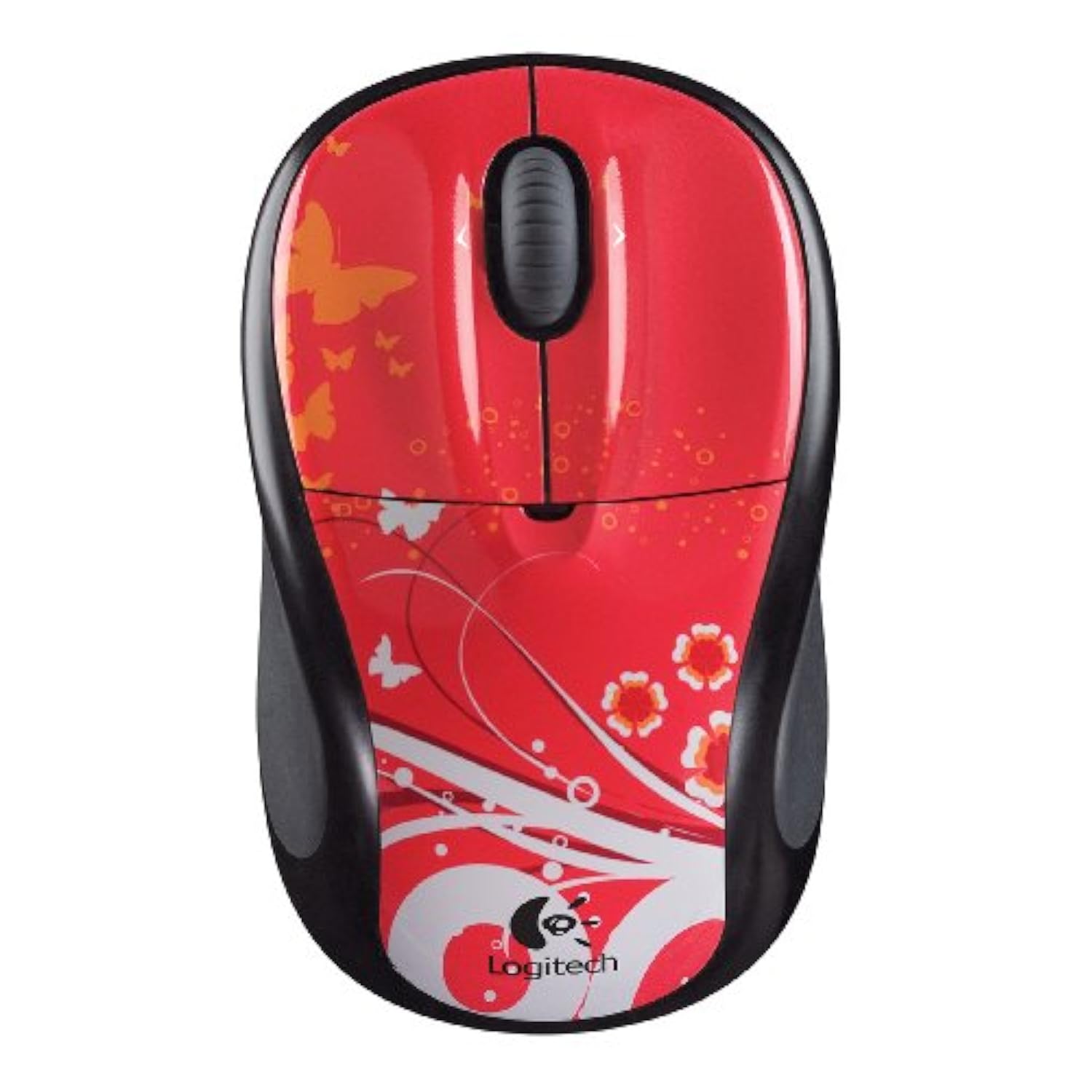 Logitech V220 Cordless Optical Mouse for Notebooks (Blush Butterfly)
