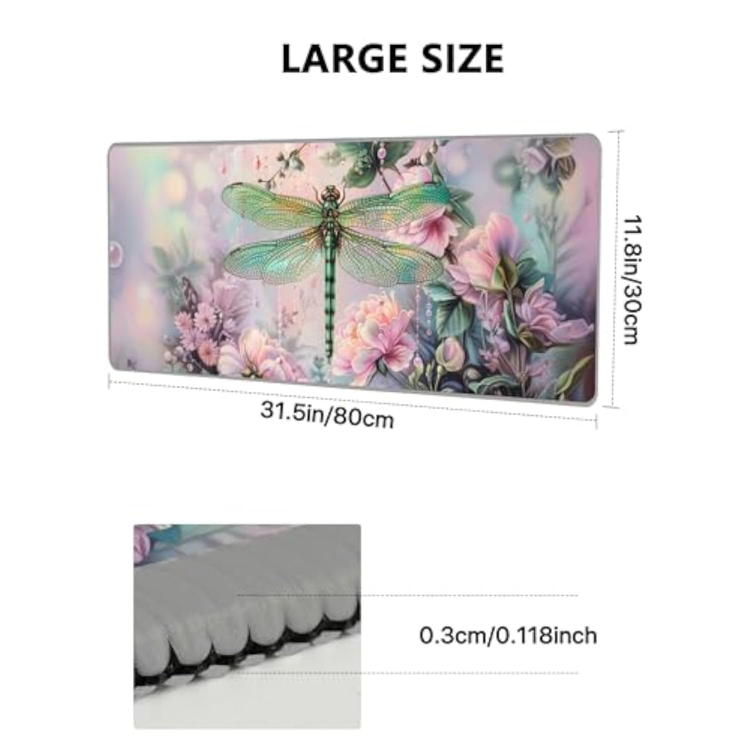 Dragonfly Large Mouse Pad Computer Desk Mat For Keyboard Gaming Desk Pads Waterproof Mouse Mats Work Office Home