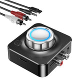 Bluetooth Receiver for Home Stereo, Bluetooth to RCA Adapter for Old Receiver with 3D Surround, Low Latency 3.5mm Audio Adapter for Old