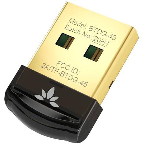 Dg45 Usb Bluetooth Adapter Dongle For Pc, Computer, Desktop & Laptop, Compatible With Windows 11/10/8.1/8 Only - Connects Bluetooth Headphones, Speakers, Keyboards & Mice Only (Not 2.4G/Wifi)
