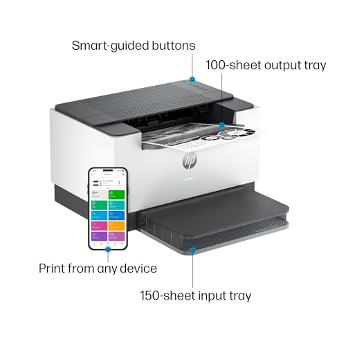 Laserjet M207Dw Laser Wireless Printer, Black And White, Duplex, Best-For-Office
