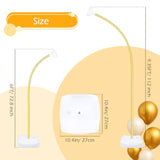 Balloon Arch Kit, 8.2Ft & 5Ft Free Bending Half Balloon Arch Stand With Base, Diy Gold Half Arch Frame For Birthday Wedding Party Baby Shower Christmas Decorations (Contains 101Pcs Balloons)