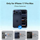 Magnetic for iPhone 17 Pro Max Case, Full Camera Protection, Compatible with MagSafe, Military-Grade Shockproof, Anti-Slip, Matte Slim Cover for i